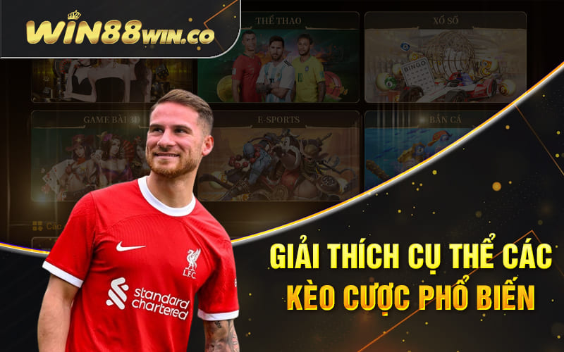 Cá Độ Bóng Đá Win88 - Tất Tần Tật Từ Nhập Môn Đến Cao Thủ 4 Giải thích cụ thể các kèo cược phổ biến